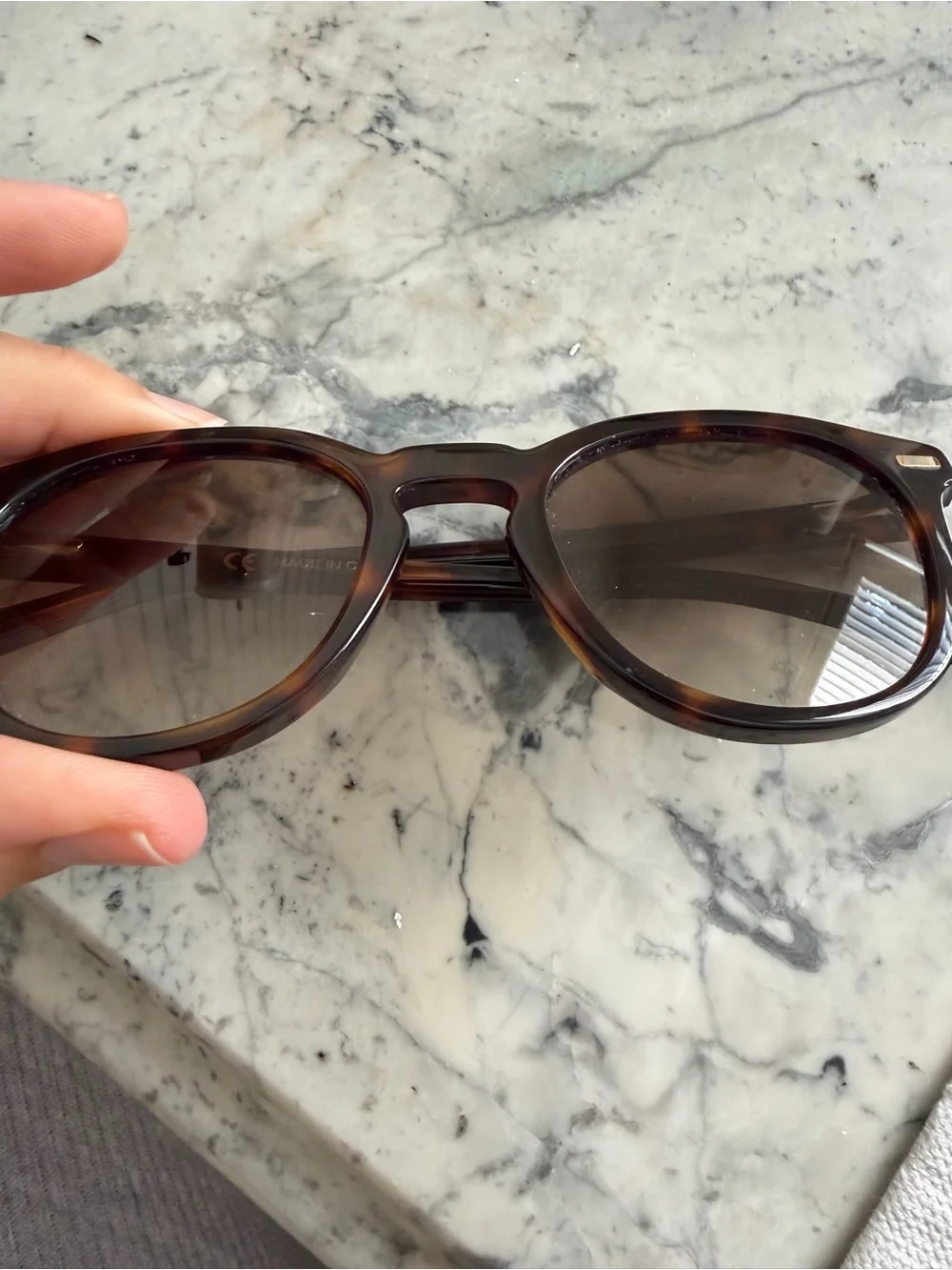 Madewell Tortoiseshell Round Sunglasses with Brown Lenses